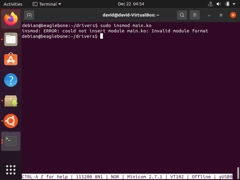 How to Create a Linux Kernel Module and Run it On a Local and Target